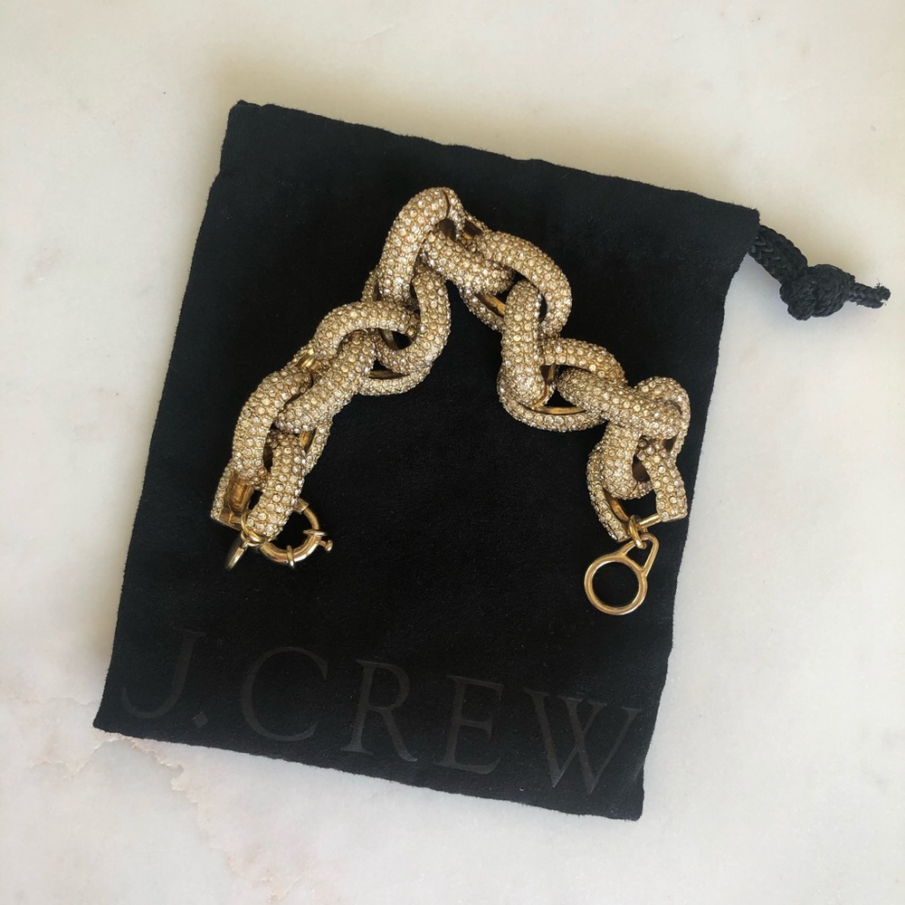 J. Crew Pave Link Bracelet
